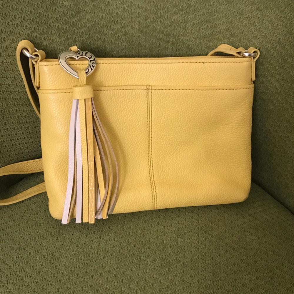 Brighton Learher Yellow Crossbody NWOT